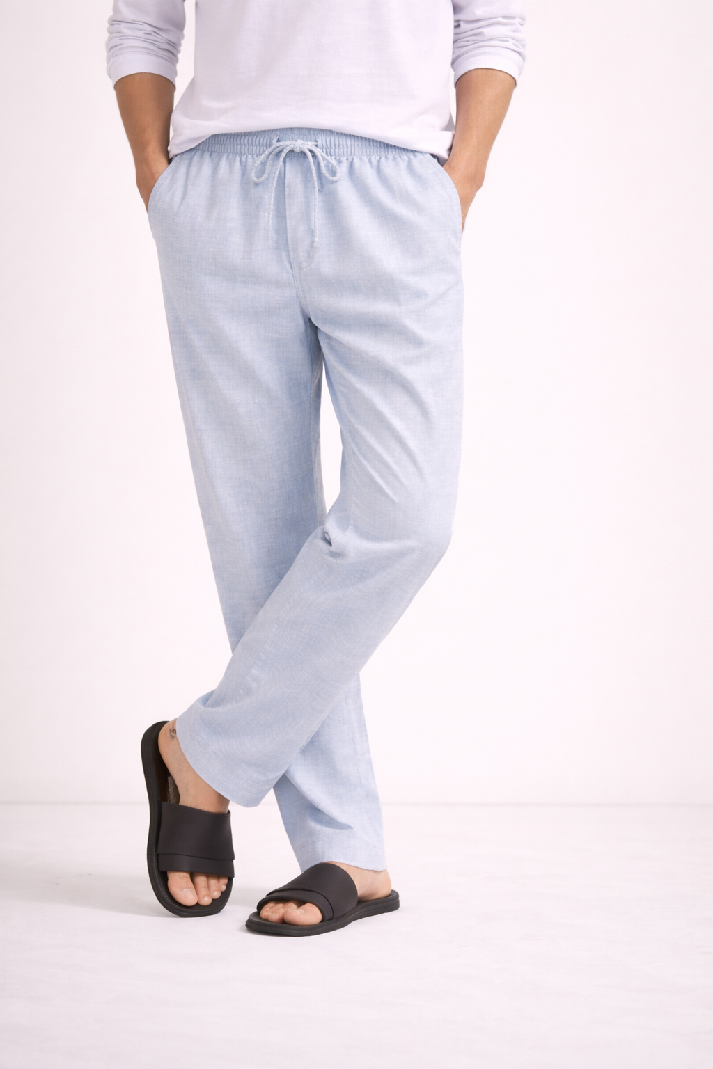 Light Blue Cotton Pant