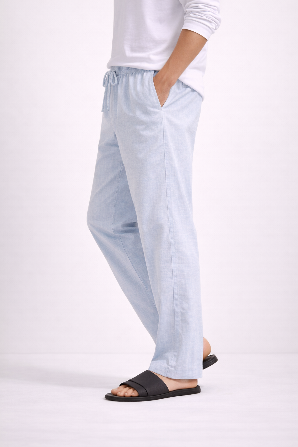 Light Blue Cotton Pant