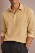 Ease Linen Polo – Sand