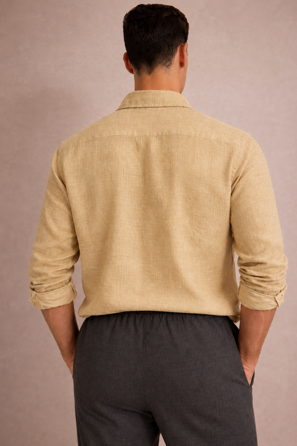 Ease Linen Polo – Sand
