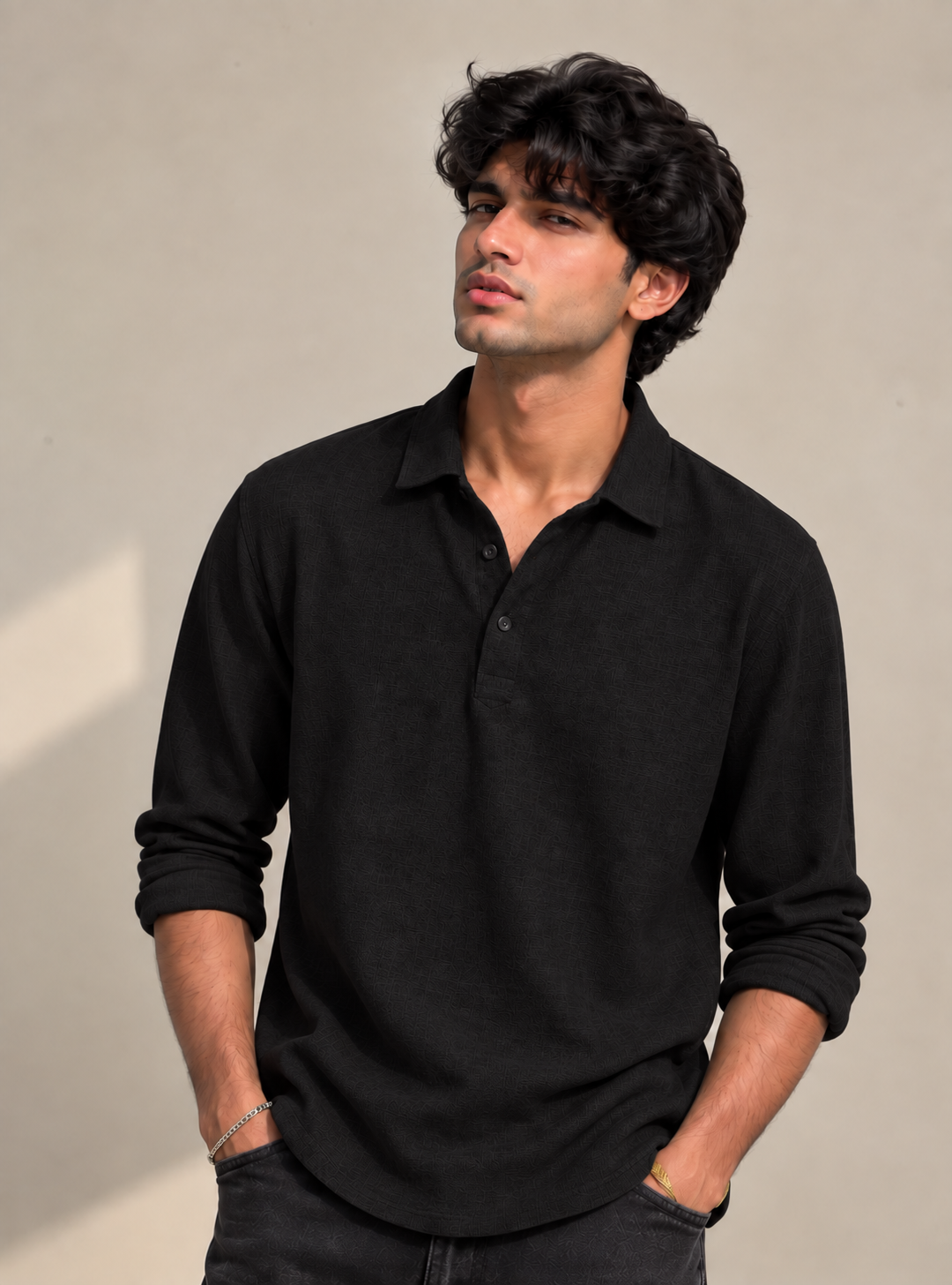 Ease Lyocell Polo – Noir