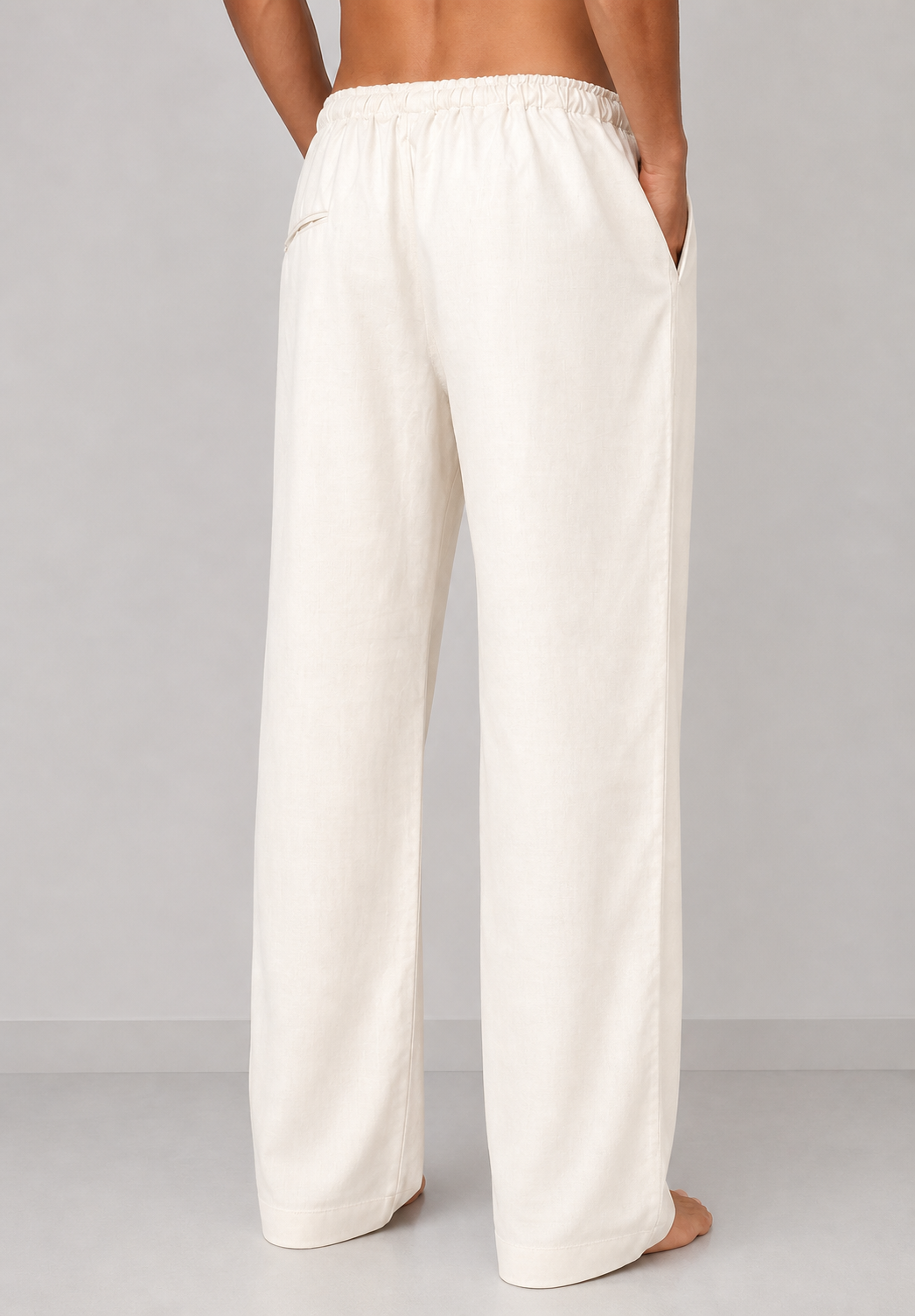 Everyday Cotton Trousers – Beige