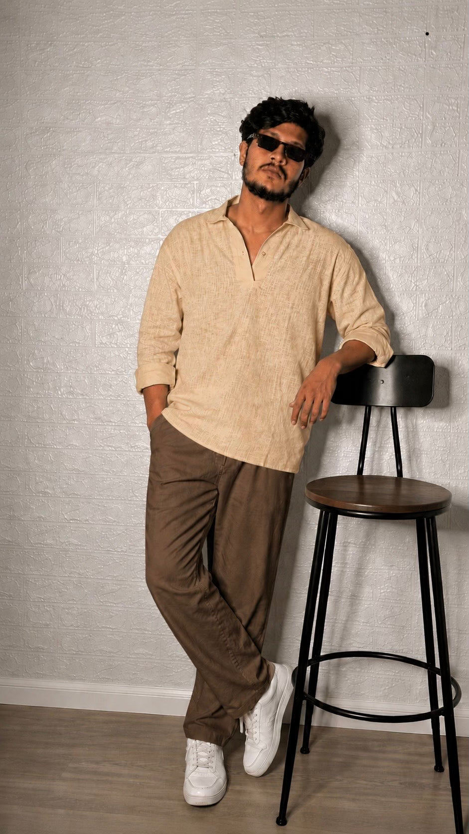 Ease Linen Polo – Sand