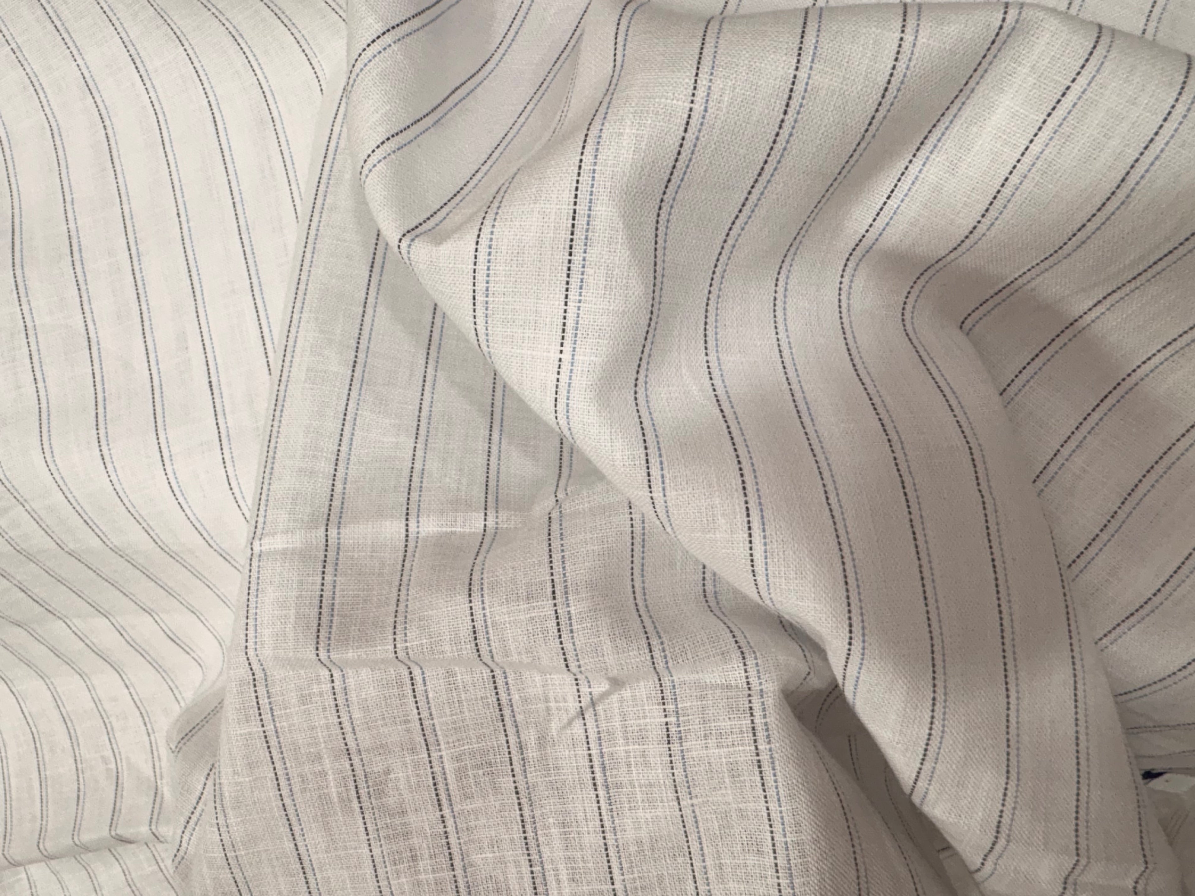Ease Linen Polo – Azure Stripe