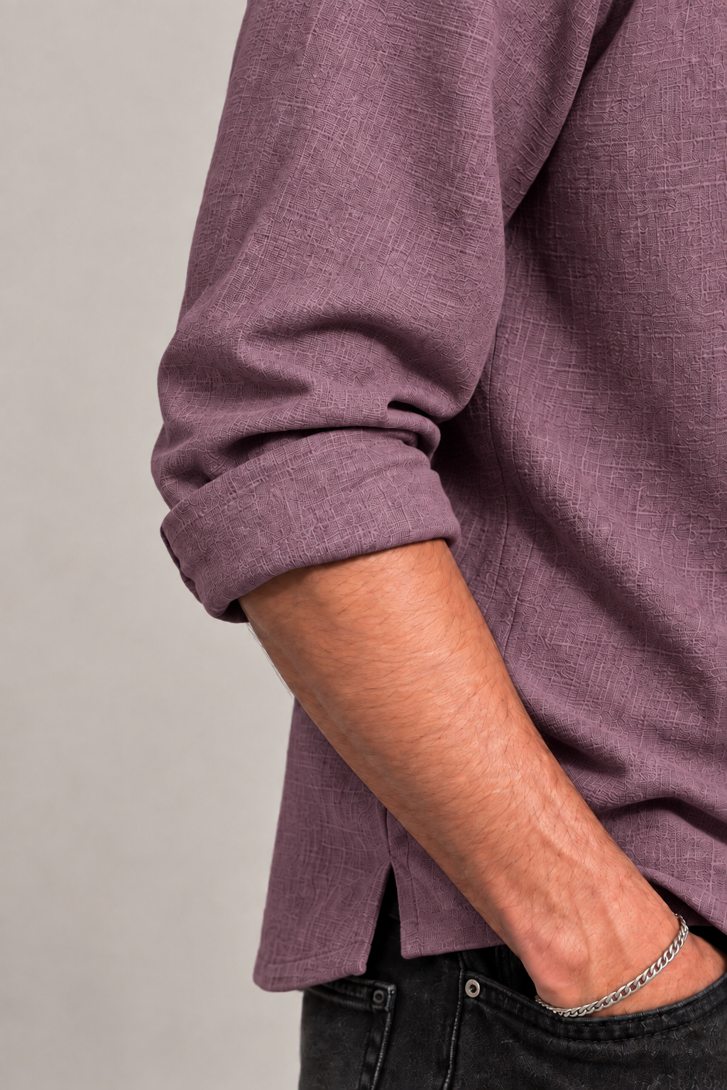 Ease Linen Polo – Dusty Mauve