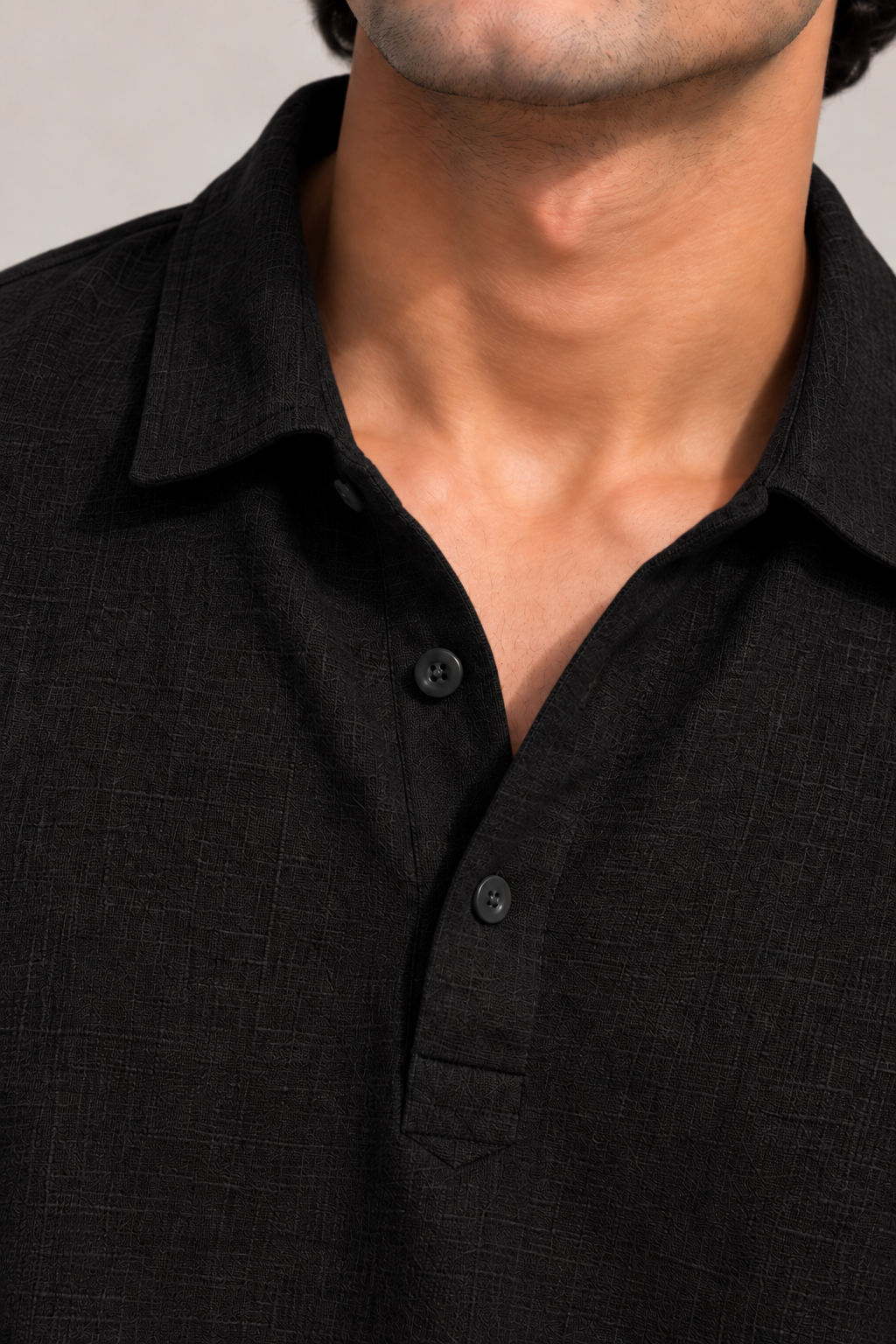 Ease Lyocell Polo – Noir