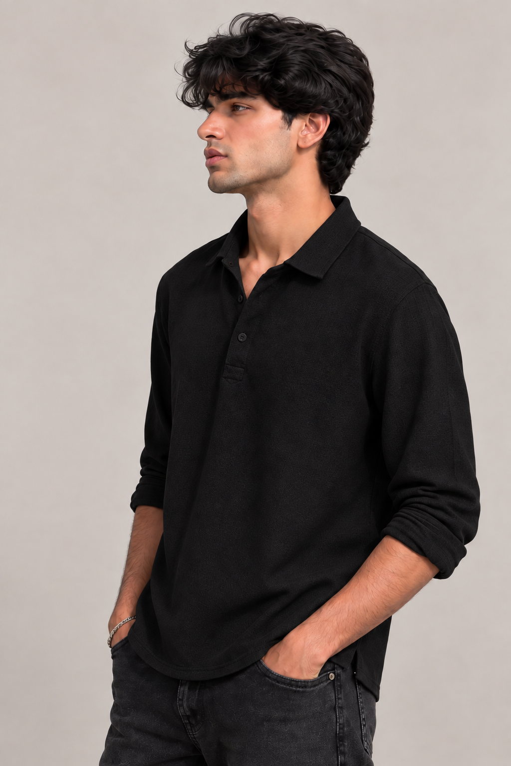 Ease Lyocell Polo – Noir