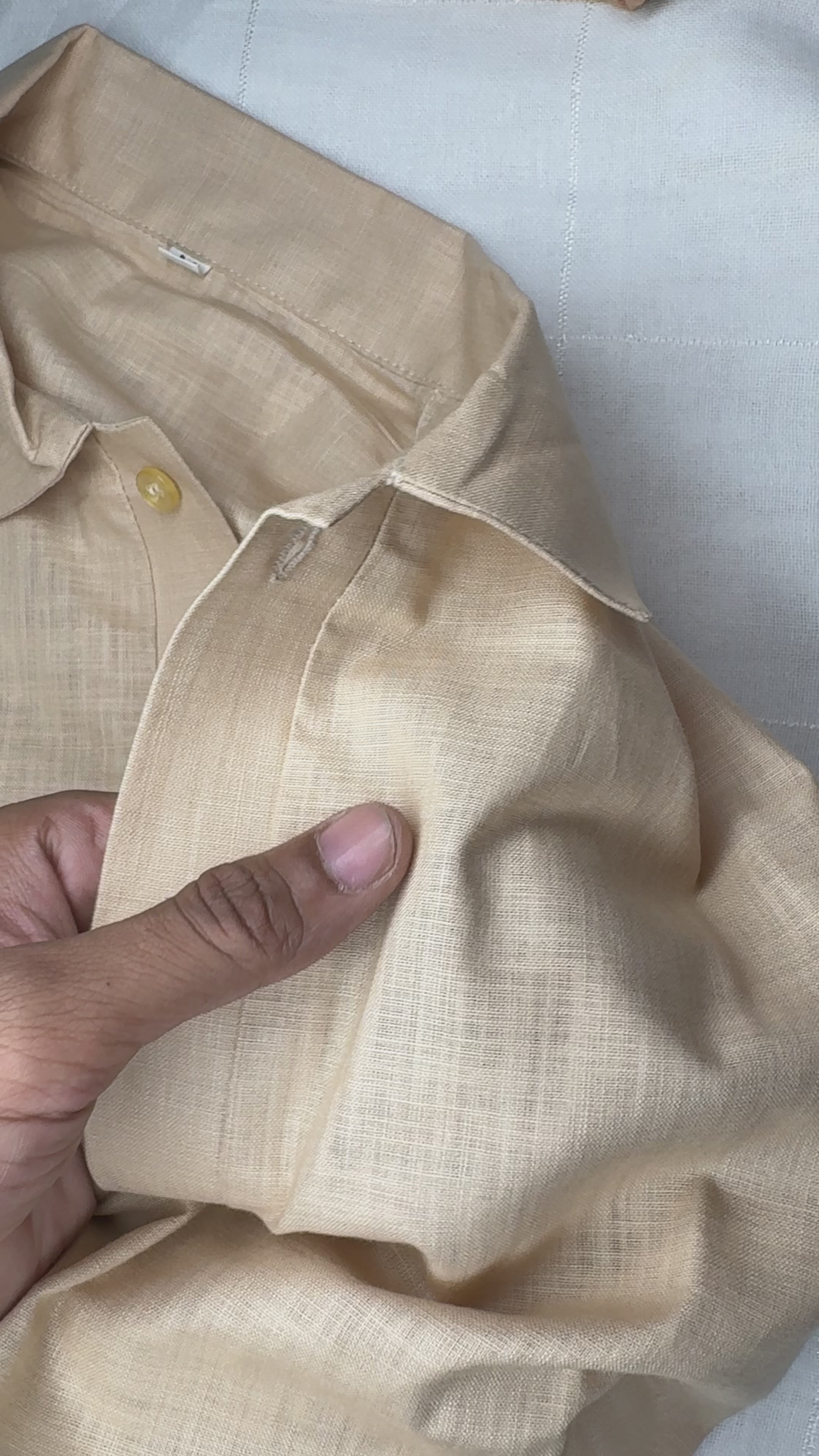 Ease Linen Polo – Sand