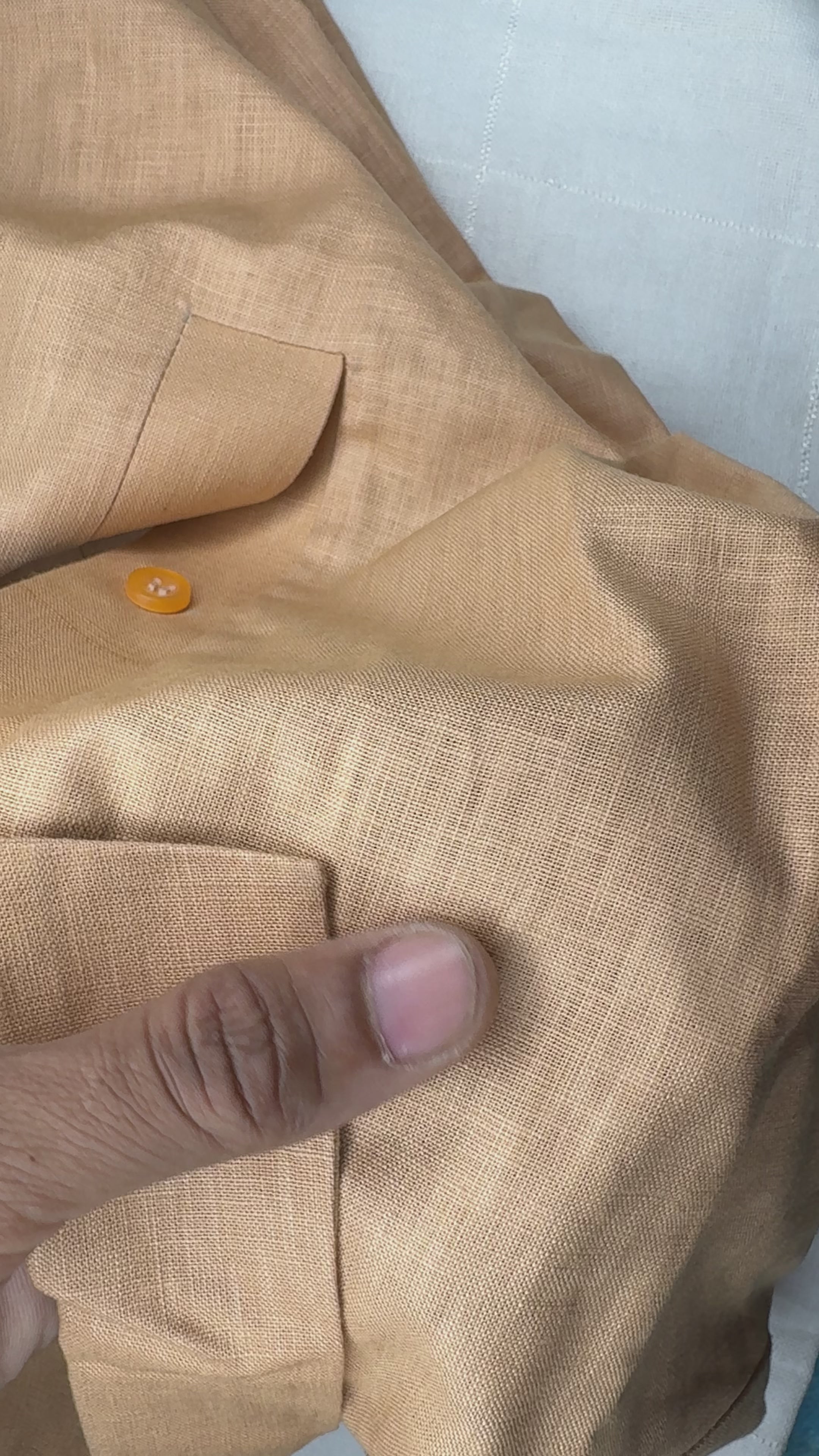 Ease Linen Polo – Amber