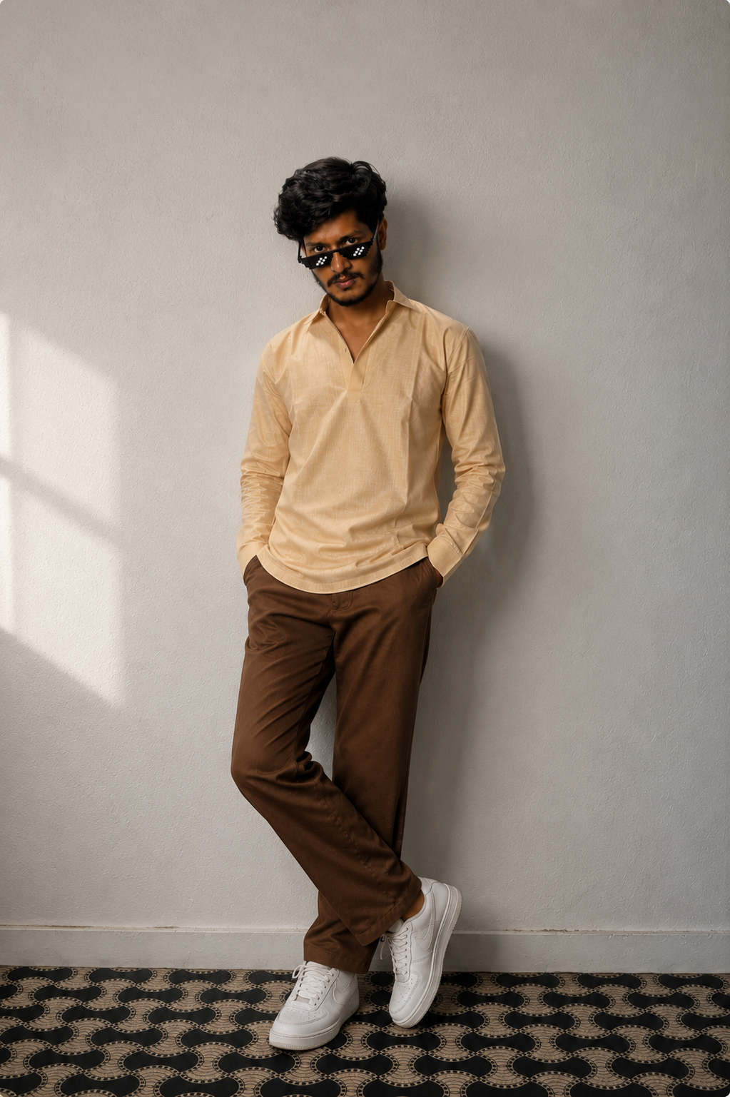 Ease Linen Polo – Amber